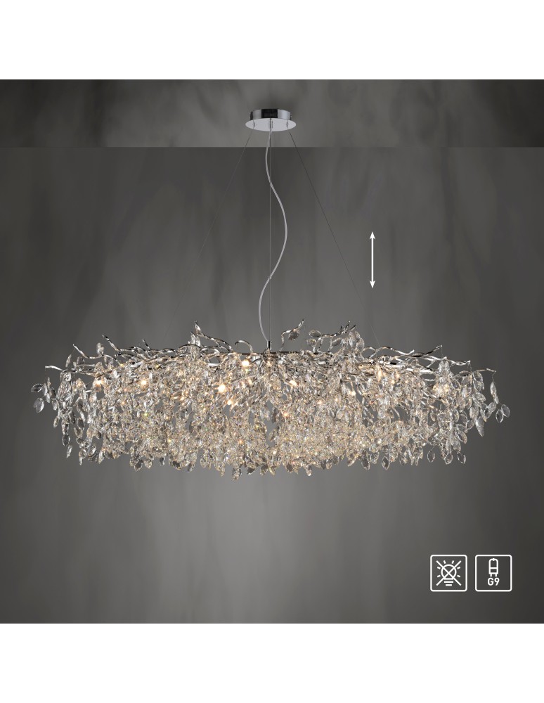 Paul Neuhaus Ricicle Lampa Wisząca Chrom 2037-17