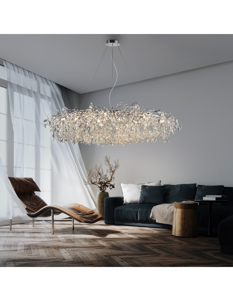 Paul Neuhaus Ricicle Lampa Wisząca Chrom 2037-17