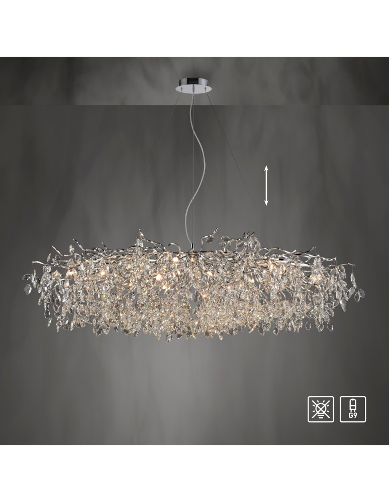 Paul Neuhaus Ricicle Lampa Wisząca Chrom 2037-17