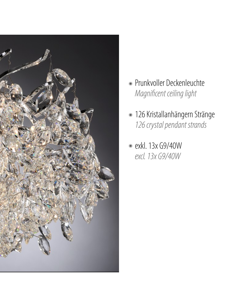 Paul Neuhaus Ricicle Lampa Sufitowa Chrom 6054-17
