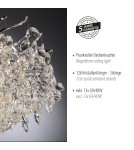 Paul Neuhaus Ricicle Lampa Sufitowa Chrom 6054-17