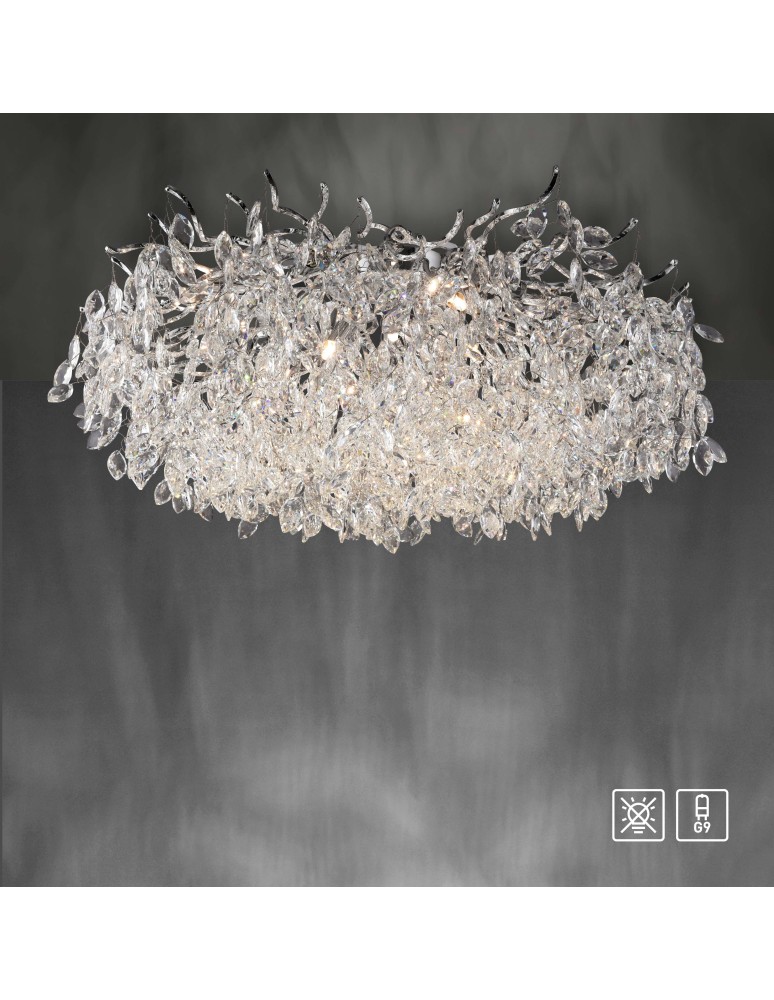 Paul Neuhaus Ricicle Lampa Sufitowa Chrom 6054-17