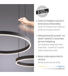 Paul Neuhaus Esko Lampa Wisząca Czarny 2360-18