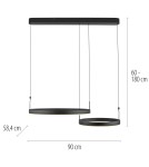 Paul Neuhaus Esko Lampa Wisząca Czarny 2360-18