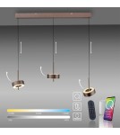 Paul Neuhaus Q-Rotate Lampa Wisząca Brązowy 2248-34