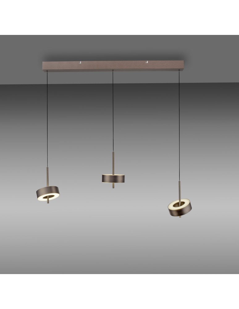 Paul Neuhaus Q-Rotate Lampa Wisząca Brązowy 2248-34