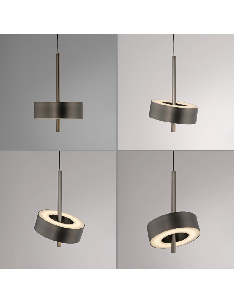Paul Neuhaus Q-Rotate Lampa Wisząca Brązowy 2248-34