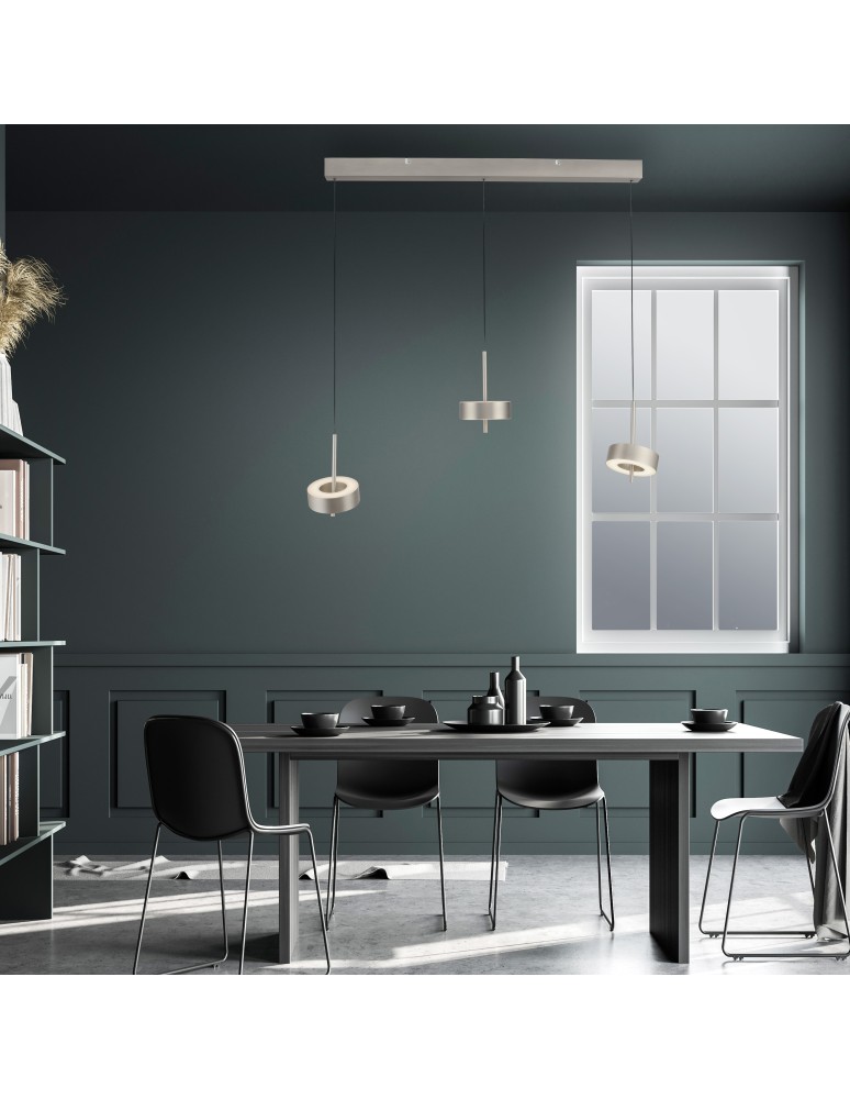 Paul Neuhaus Q-Rotate Lampa Wisząca Aluminium 2248-95