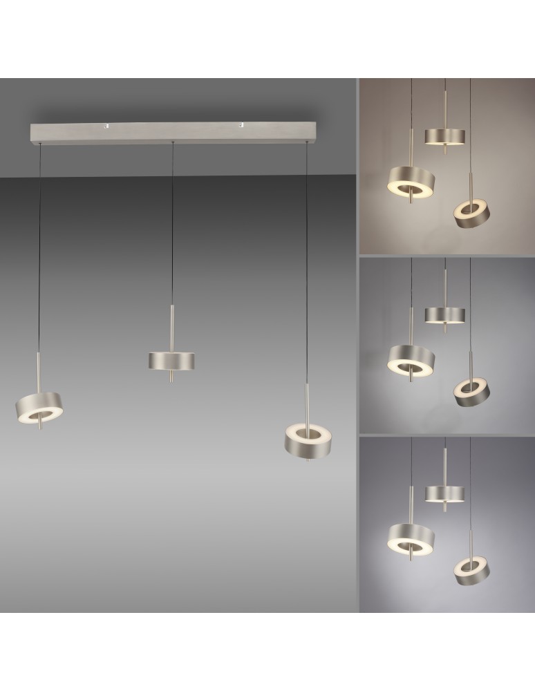 Paul Neuhaus Q-Rotate Lampa Wisząca Aluminium 2248-95