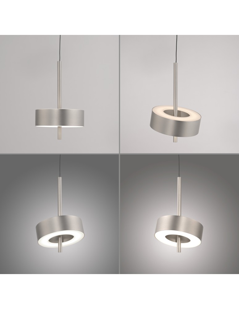 Paul Neuhaus Q-Rotate Lampa Wisząca Aluminium 2248-95