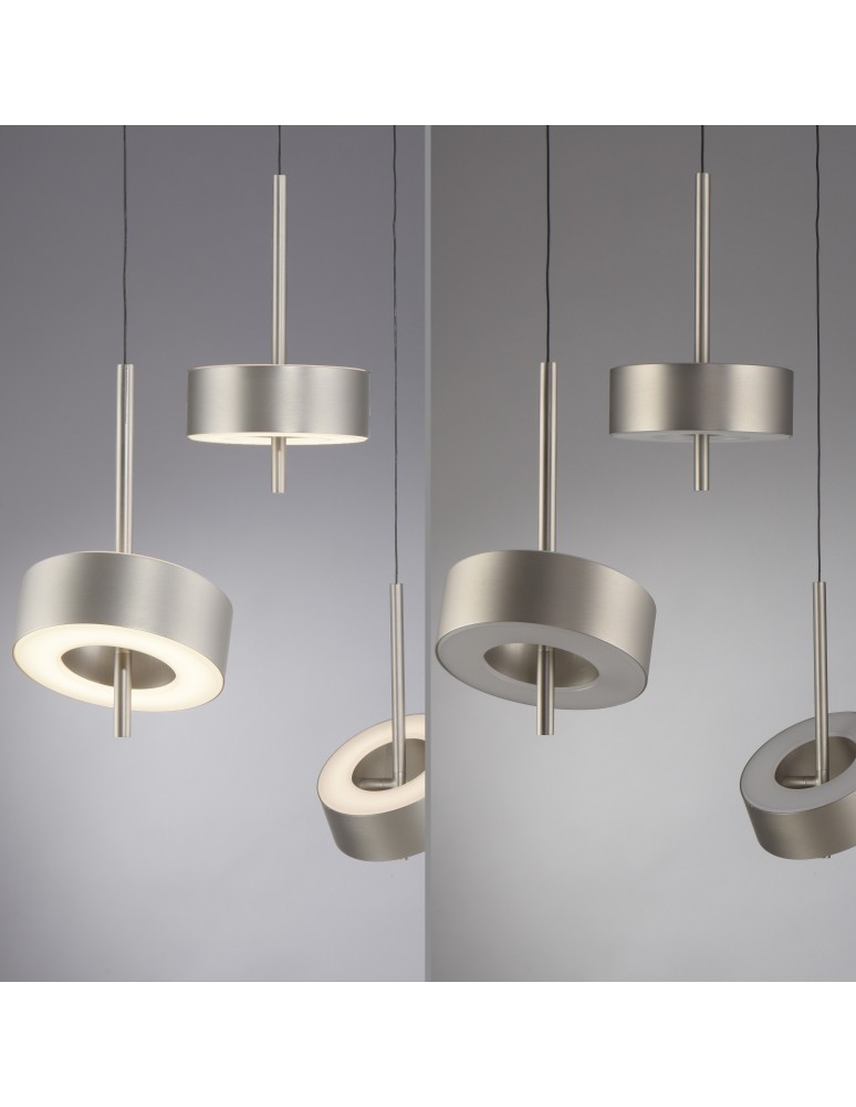 Paul Neuhaus Q-Rotate Lampa Wisząca Aluminium 2248-95