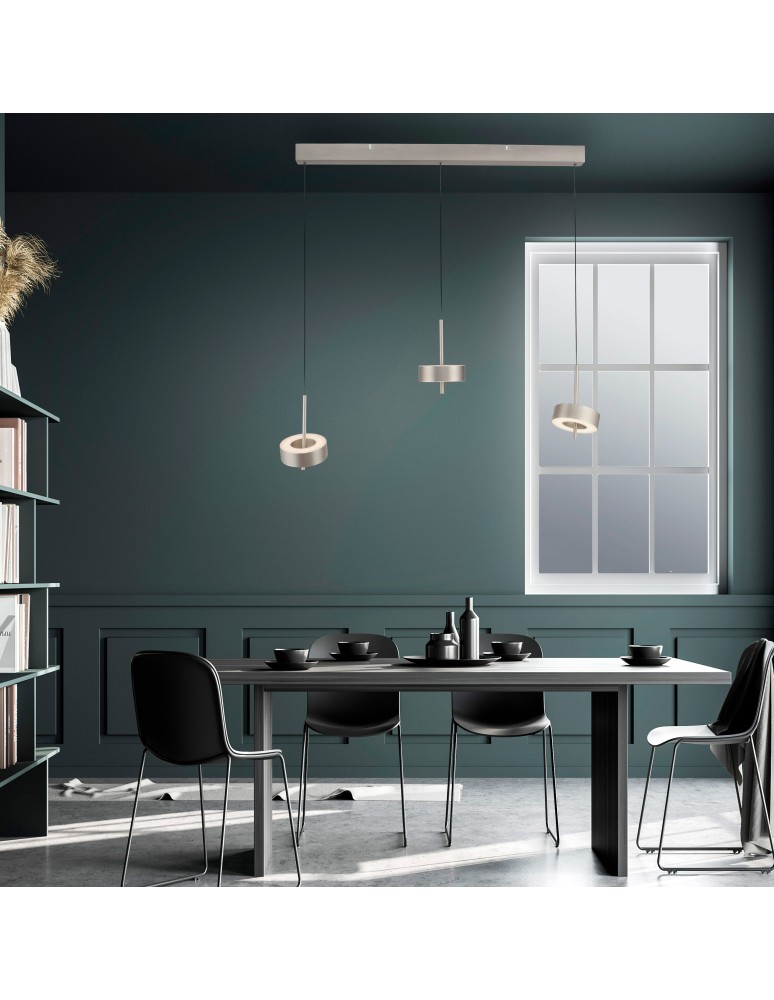 Paul Neuhaus Q-Rotate Lampa Wisząca Aluminium 2248-95