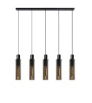 Pendant tube lamps - Lucide ORLANDO Pendant 5xE27 grey 74404/05/65 - product 1