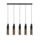 Pendant tube lamps - Lucide ORLANDO Pendant 5xE27 grey 74404/05/65 - product 2