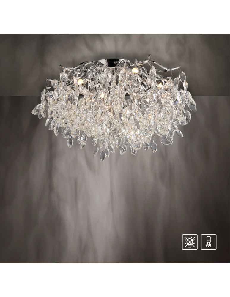 Paul Neuhaus Ricicle Lampa Sufitowa Chrom 6053-17