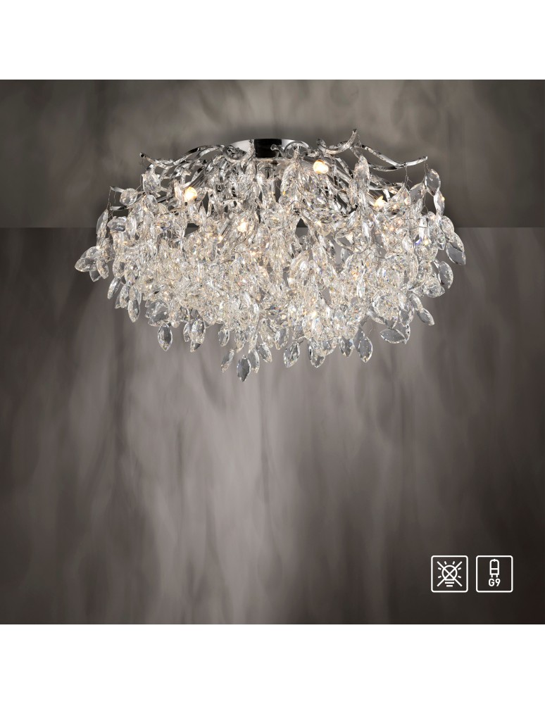 Paul Neuhaus Ricicle Lampa Sufitowa Chrom 6053-17