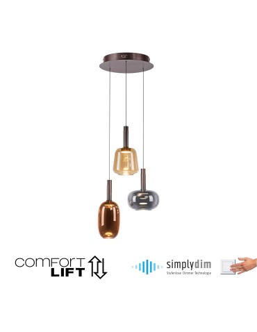 Paul Neuhaus Irides Lampa Wisząca Multikolor 2679-70 - product 2