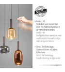 Paul Neuhaus Irides Lampa Wisząca Multikolor 2679-70