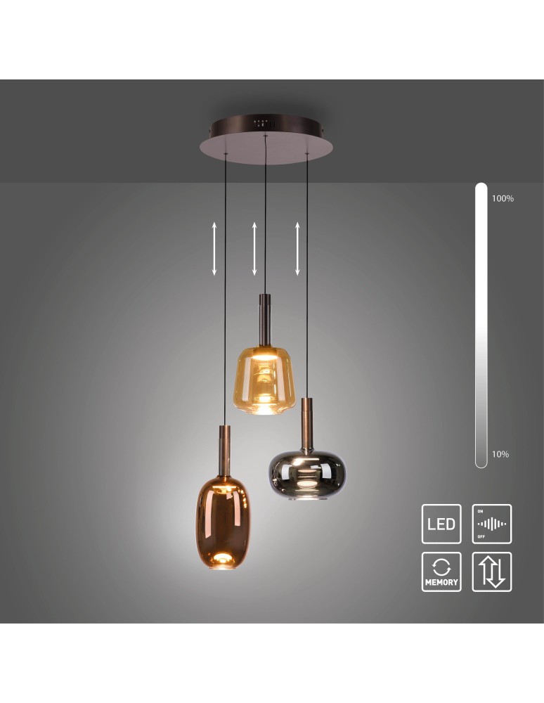 Paul Neuhaus Irides Lampa Wisząca Multikolor 2679-70