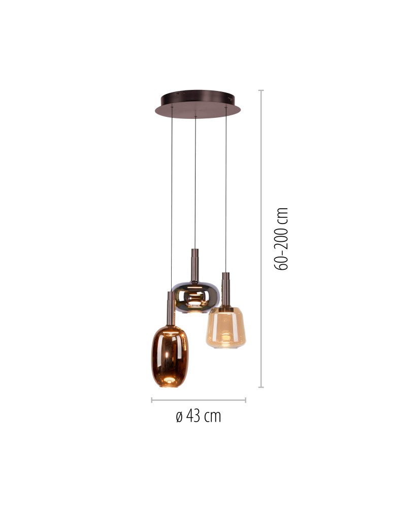 Paul Neuhaus Irides Lampa Wisząca Multikolor 2679-70