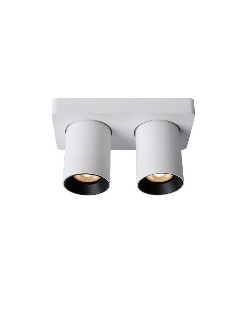 Spotlight ceiling lamps - Lucide NIGEL Ceiling 2xGU10 white 09929/10/31 - product kolory-swiatla.pl 1