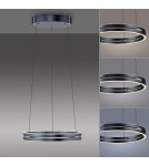 Paul Neuhaus Pure E-Loop Lampa Wisząca Szary 2550-15