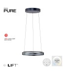 Paul Neuhaus Pure E-Loop Lampa Wisząca Szary 2550-15