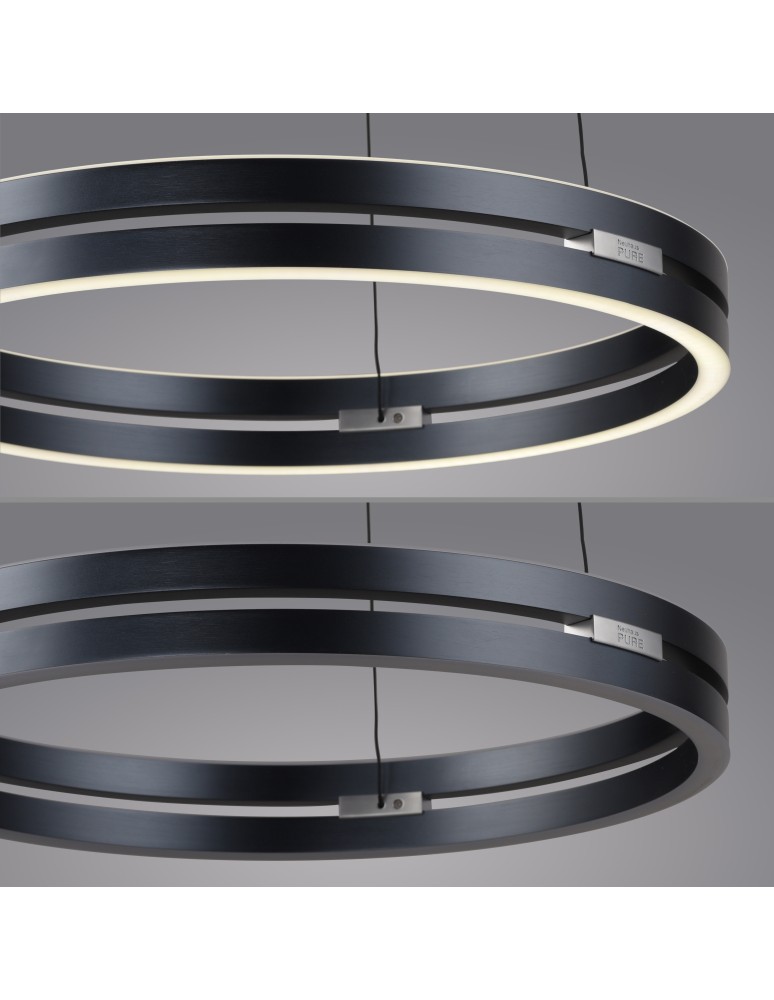 Paul Neuhaus Pure E-Loop Lampa Wisząca Szary 2550-15