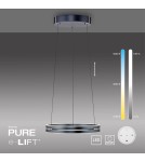 Paul Neuhaus Pure E-Loop Lampa Wisząca Szary 2550-15