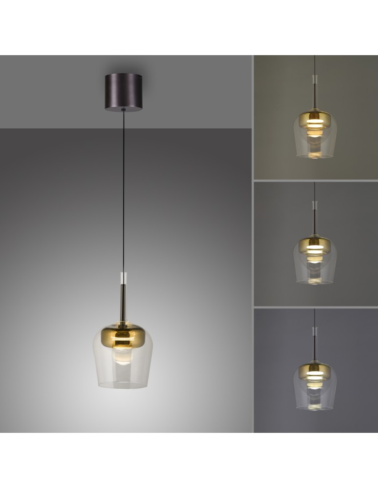 Paul Neuhaus Q-Kon Lampa Wisząca Złoty 2741-12