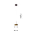 Paul Neuhaus Q-Kon Lampa Wisząca Złoty 2741-12