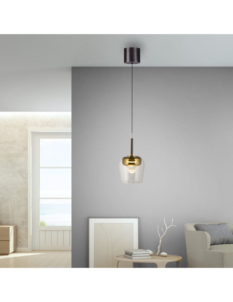 Paul Neuhaus Q-Kon Lampa Wisząca Złoty 2741-12