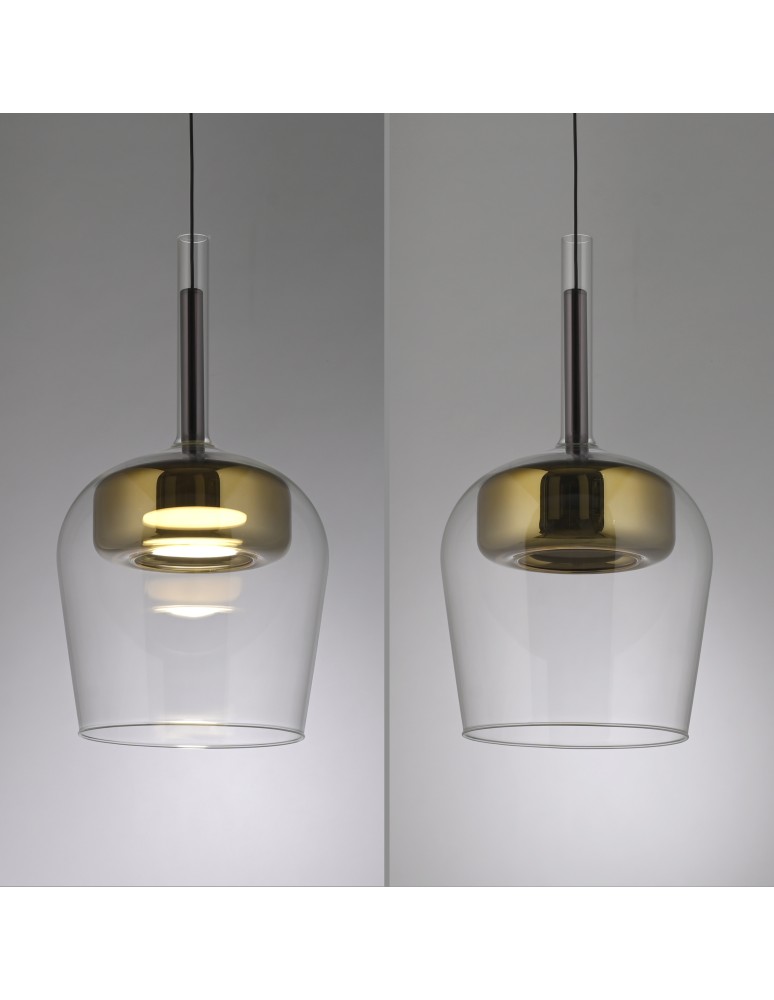 Paul Neuhaus Q-Kon Lampa Wisząca Złoty 2741-12