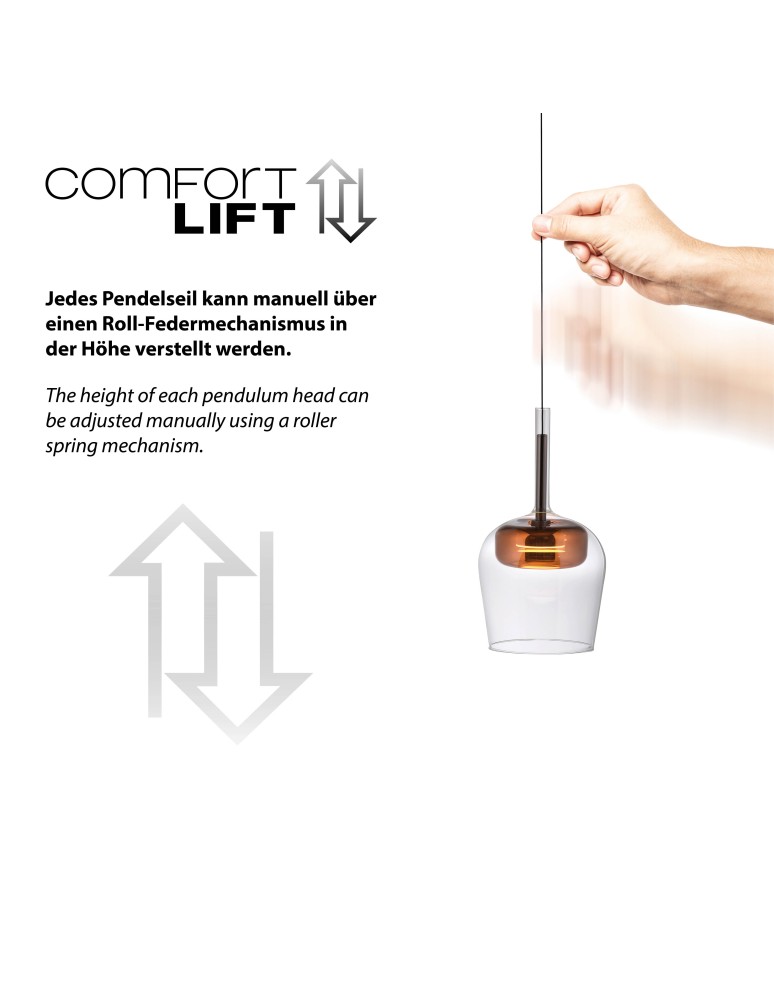 Paul Neuhaus Q-Kon Lampa Wisząca Miedziany 2741-20
