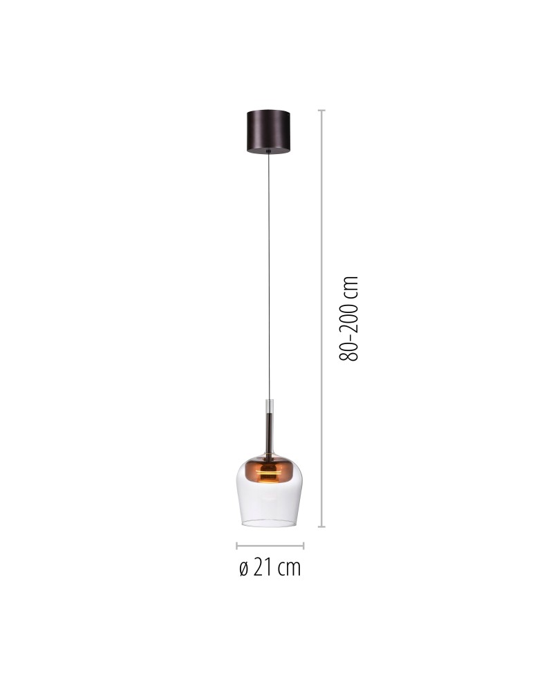 Paul Neuhaus Q-Kon Lampa Wisząca Miedziany 2741-20