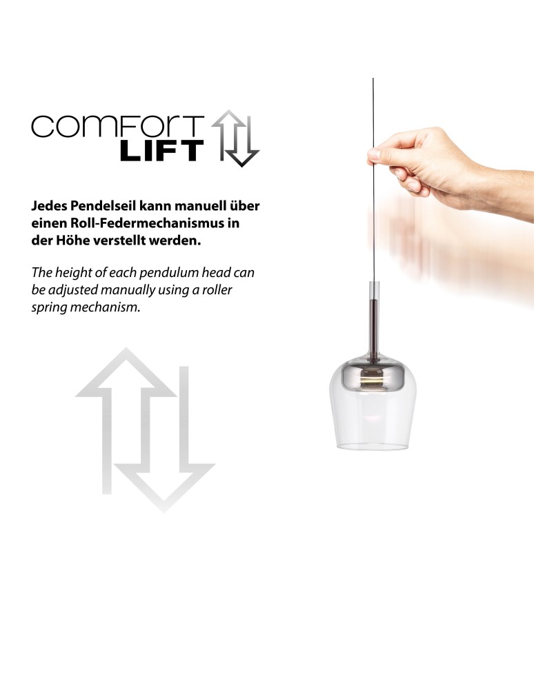 Paul Neuhaus Q-Kon Lampa Wisząca Srebrny 2741-21