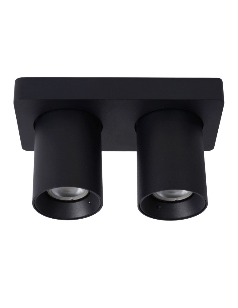 Spotlight ceiling lamps - Lucide NIGEL Ceiling 2xGU10 black 09929/10/30 - product kolory-swiatla.pl 3