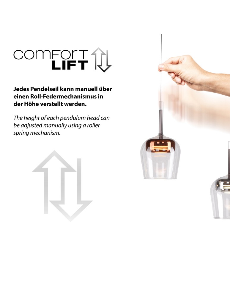 Paul Neuhaus Q-Kon Lampa Wisząca Multikolor 2742-70