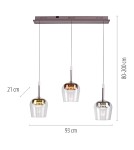 Paul Neuhaus Q-Kon Lampa Wisząca Multikolor 2742-70