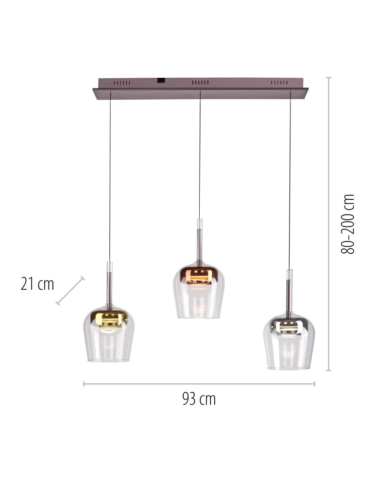Paul Neuhaus Q-Kon Lampa Wisząca Multikolor 2742-70