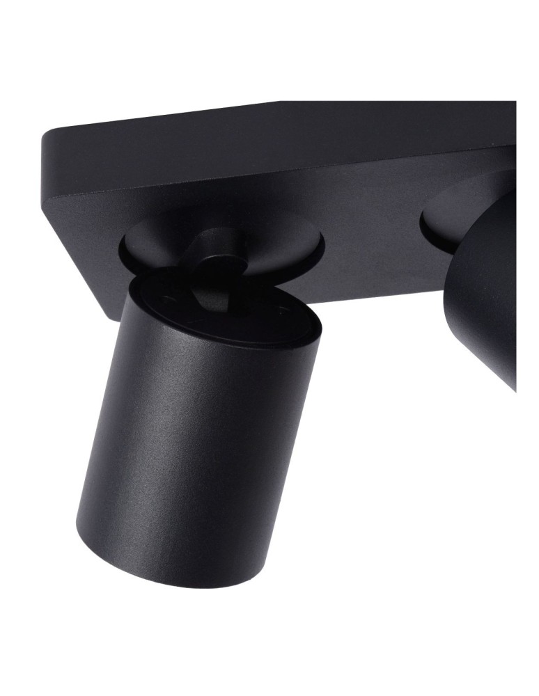 Spotlight ceiling lamps - Lucide NIGEL Ceiling 2xGU10 black 09929/10/30 - product kolory-swiatla.pl 6