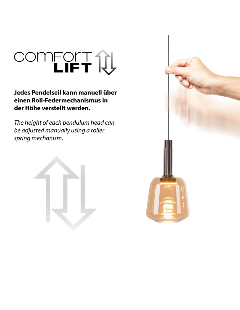Paul Neuhaus Irides Lampa Wisząca Multikolor 2680-70