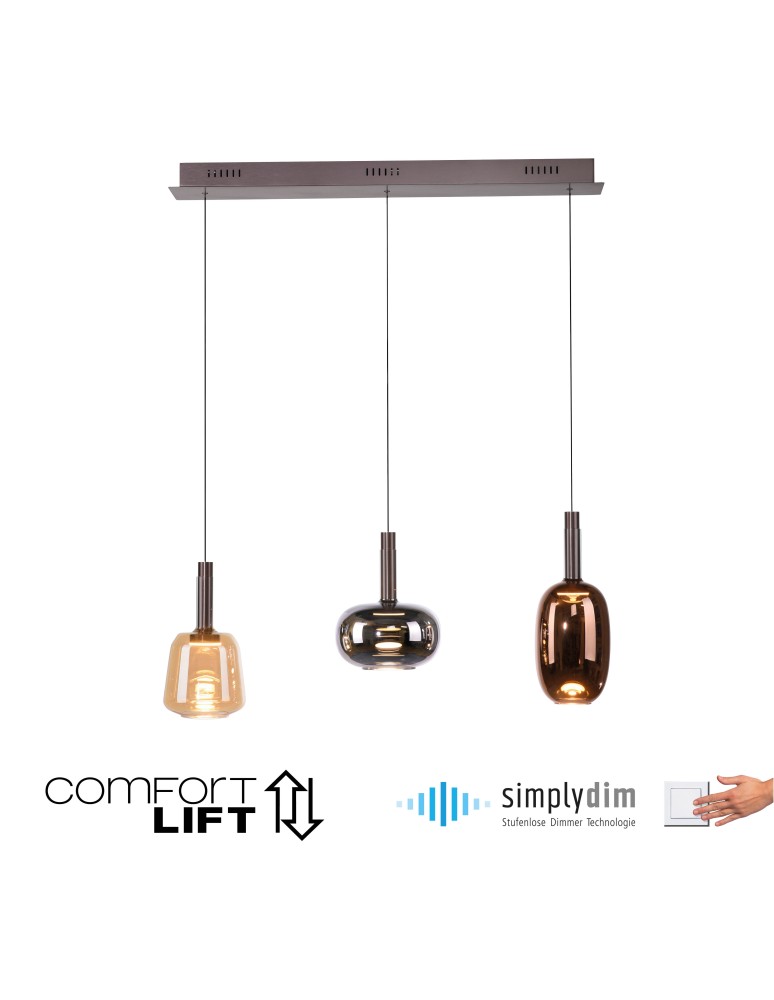 Paul Neuhaus Irides Lampa Wisząca Multikolor 2680-70