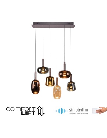 Paul Neuhaus Irides Lampa Wisząca Multikolor 2681-70 - product 2