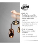 Paul Neuhaus Irides Lampa Wisząca Multikolor 2681-70