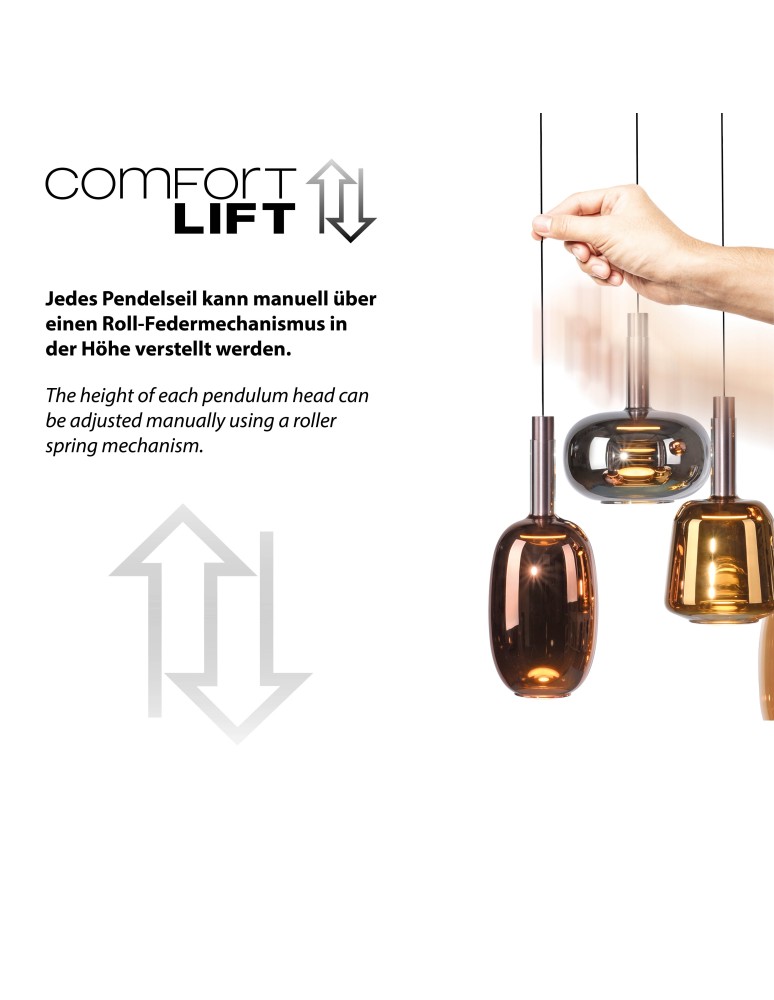 Paul Neuhaus Irides Lampa Wisząca Multikolor 2681-70