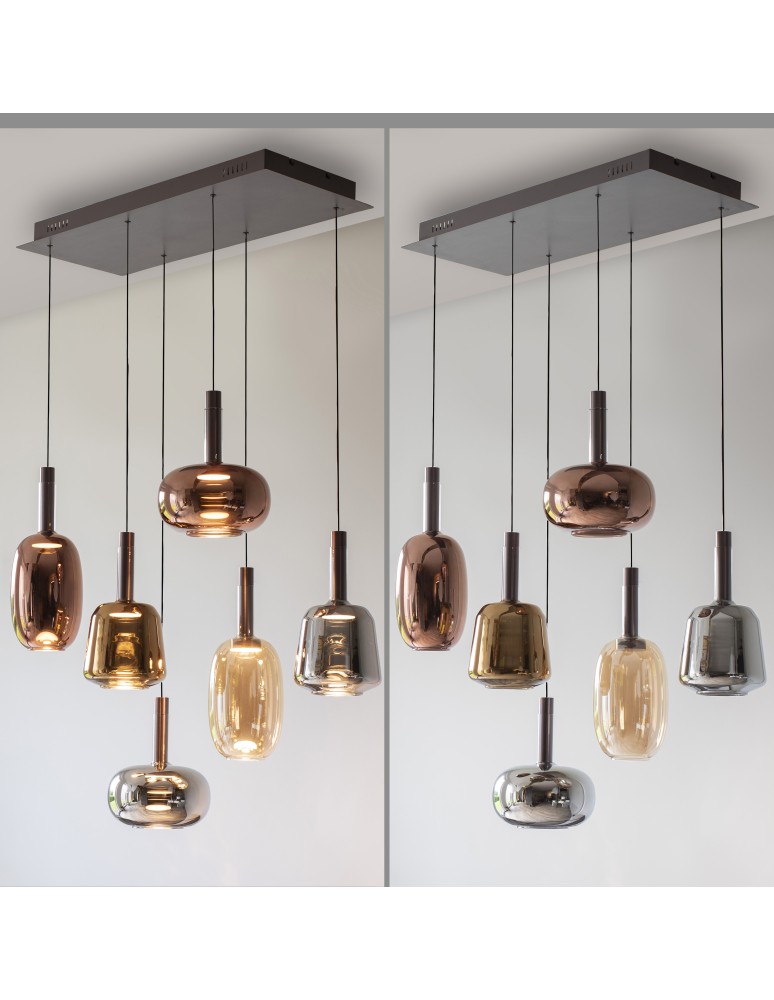 Paul Neuhaus Irides Lampa Wisząca Multikolor 2681-70