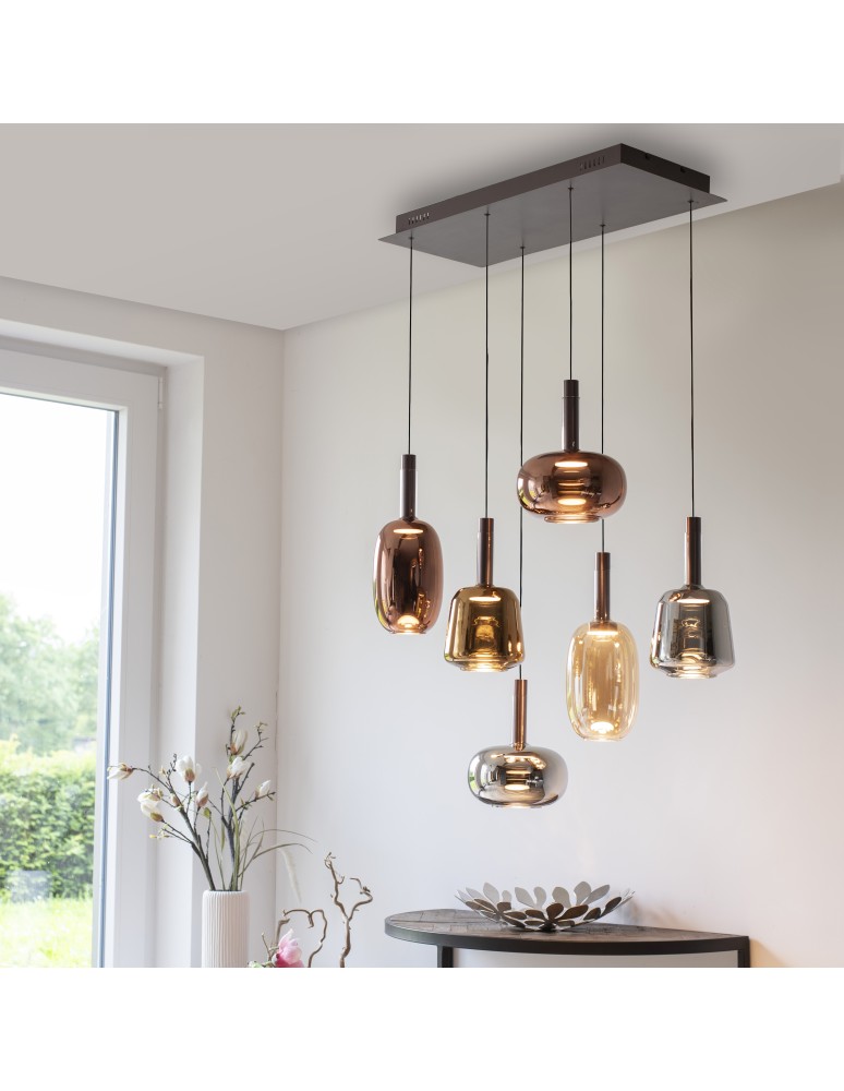 Paul Neuhaus Irides Lampa Wisząca Multikolor 2681-70