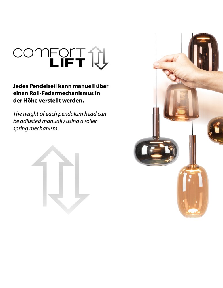 Paul Neuhaus Irides Lampa Wisząca Multikolor 2682-70