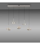 Paul Neuhaus Q-Rotate Lampa Wisząca Aluminium 2249-95
